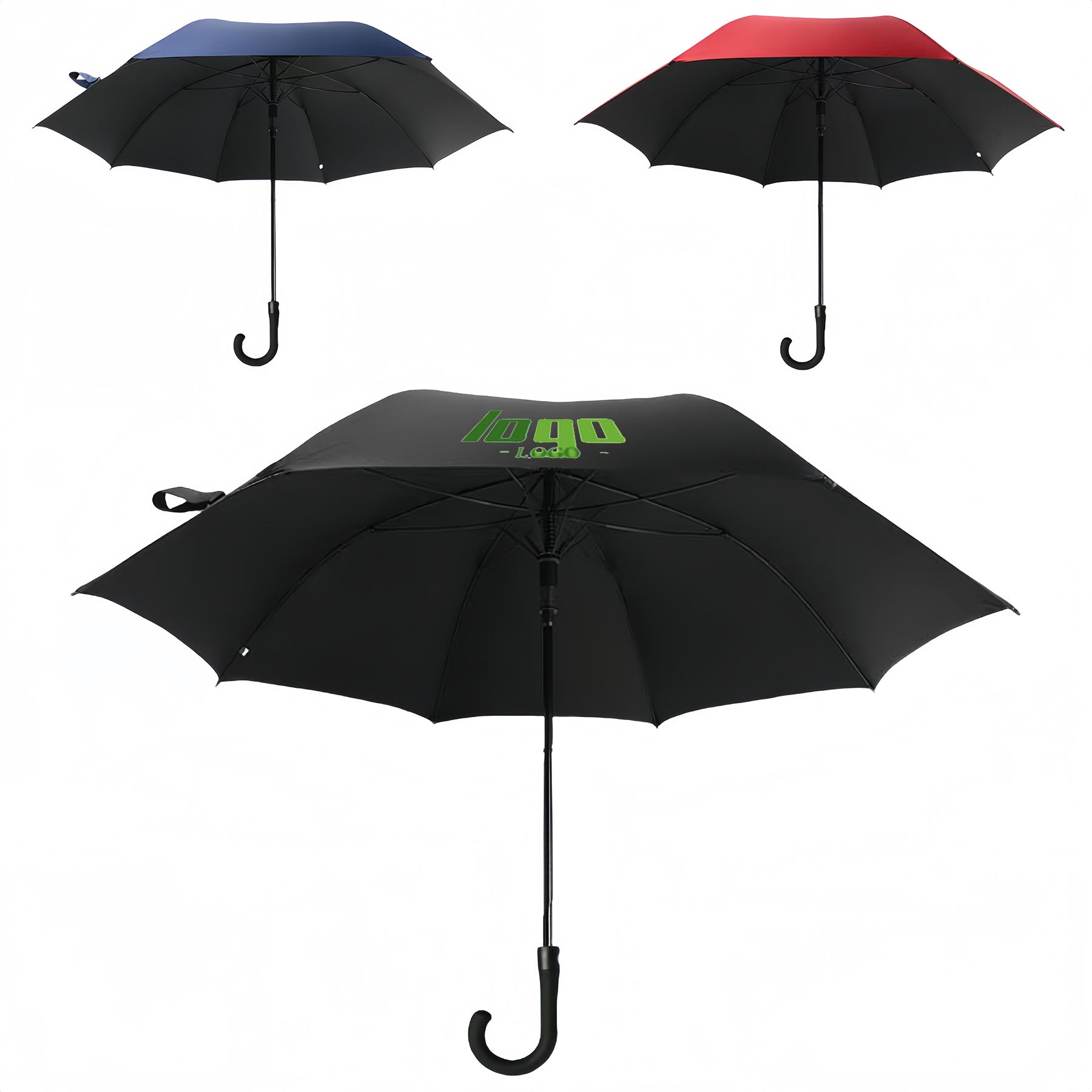 Curved Handle Automatic Umbrella