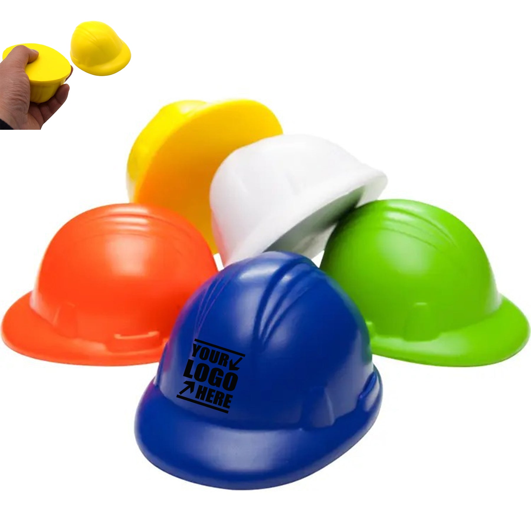 Safety Helmet Shaped Stress Reliever Balls