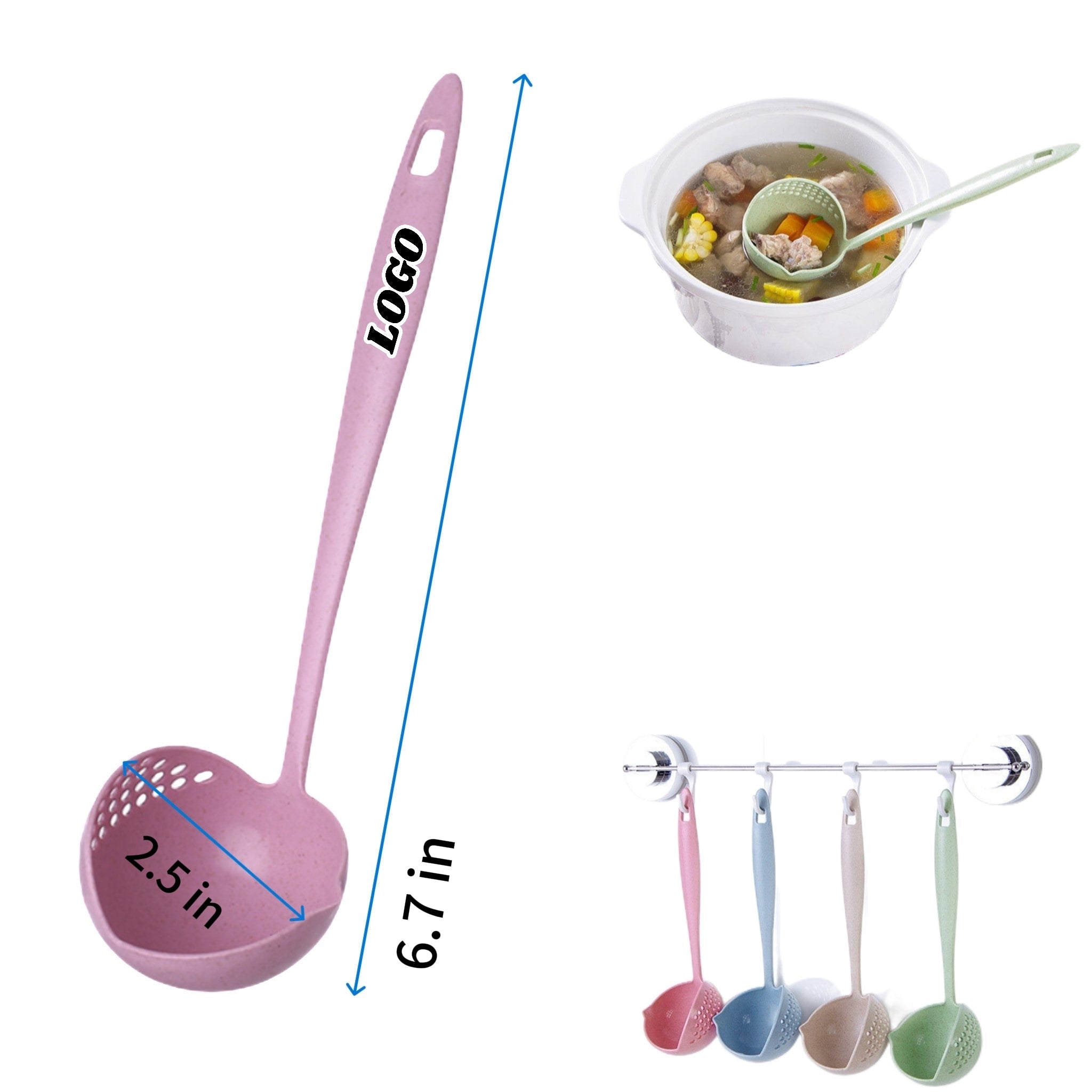 Kitchen Solid Liquid Separation Strainer Ladle