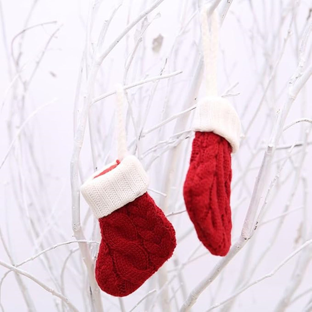 Christmas Cutlery Set Christmas Knitted Socks