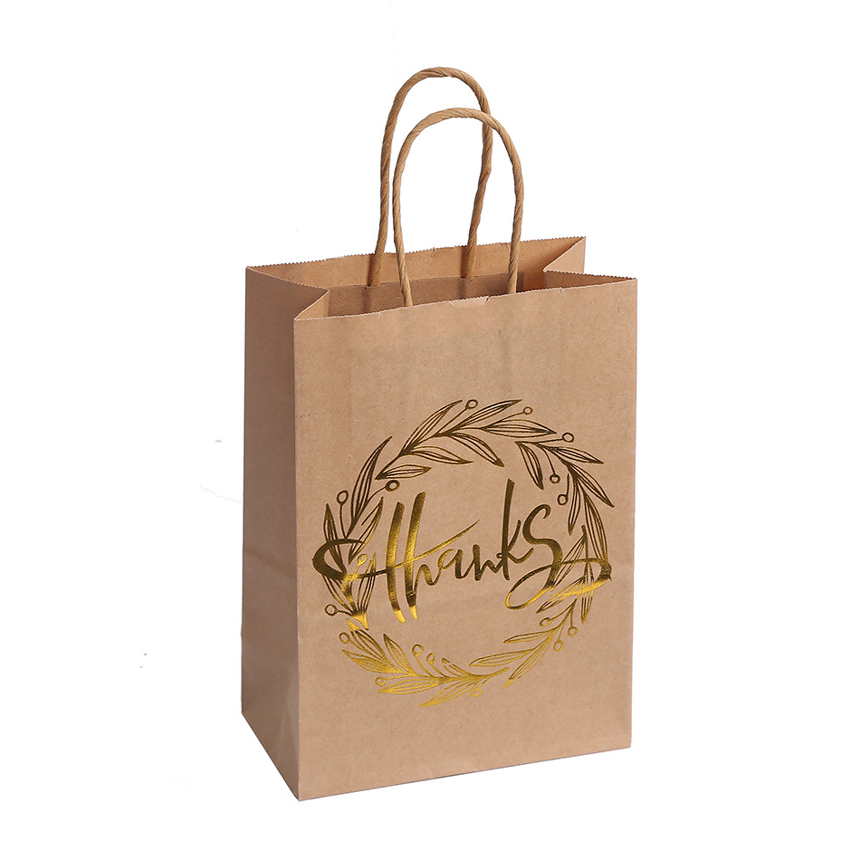 Thank You Party Bags Gold Foil
