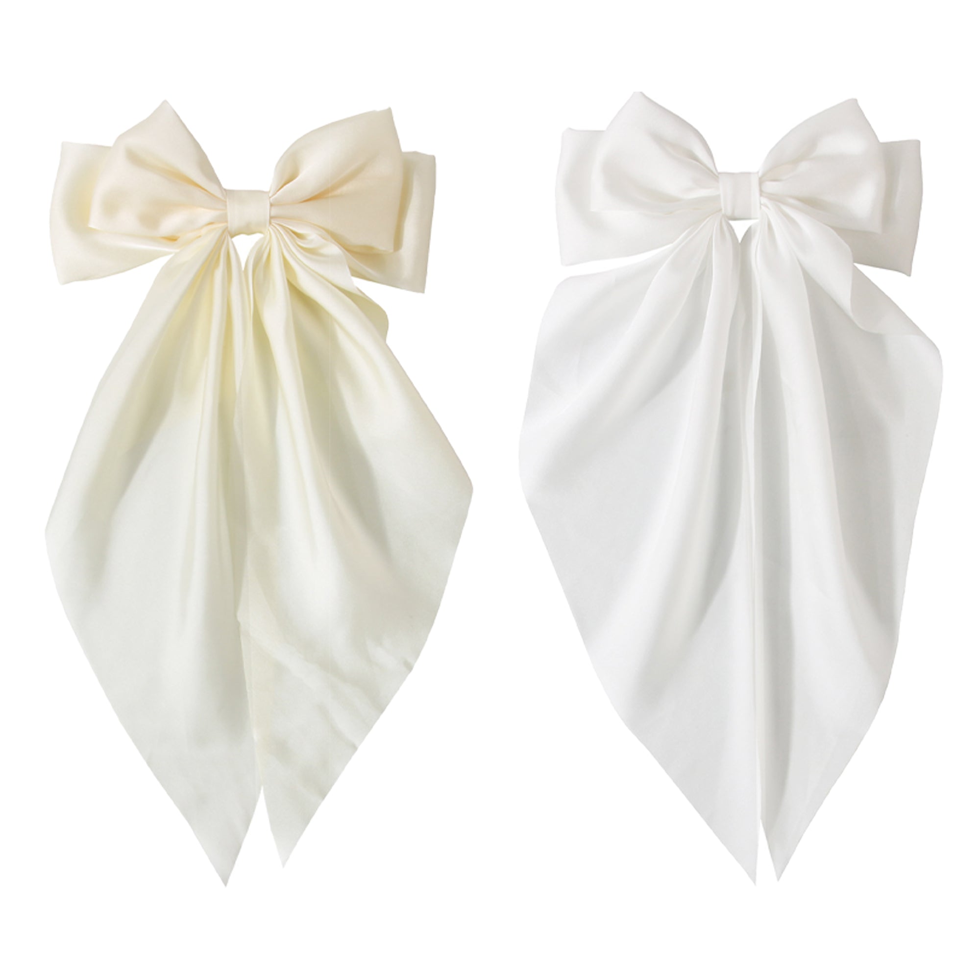 Satin Bow Hair Clips for Women