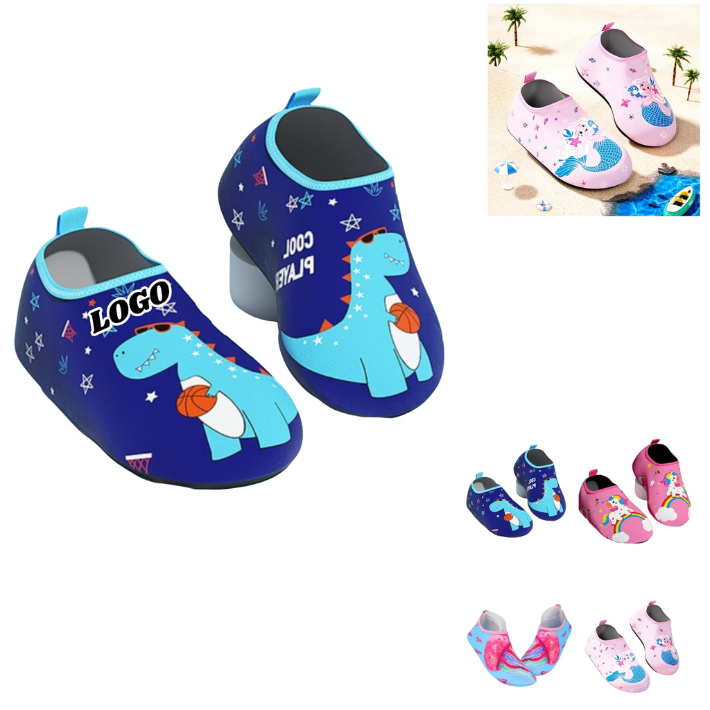 Kids Water Shoes Beach Snorkeling Anti Slip Skin Cartoon