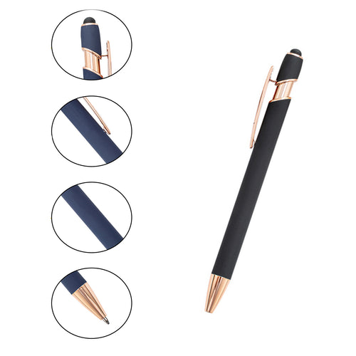 Aluminum Rod Press Touch Multifunctional Ballpoint Pen