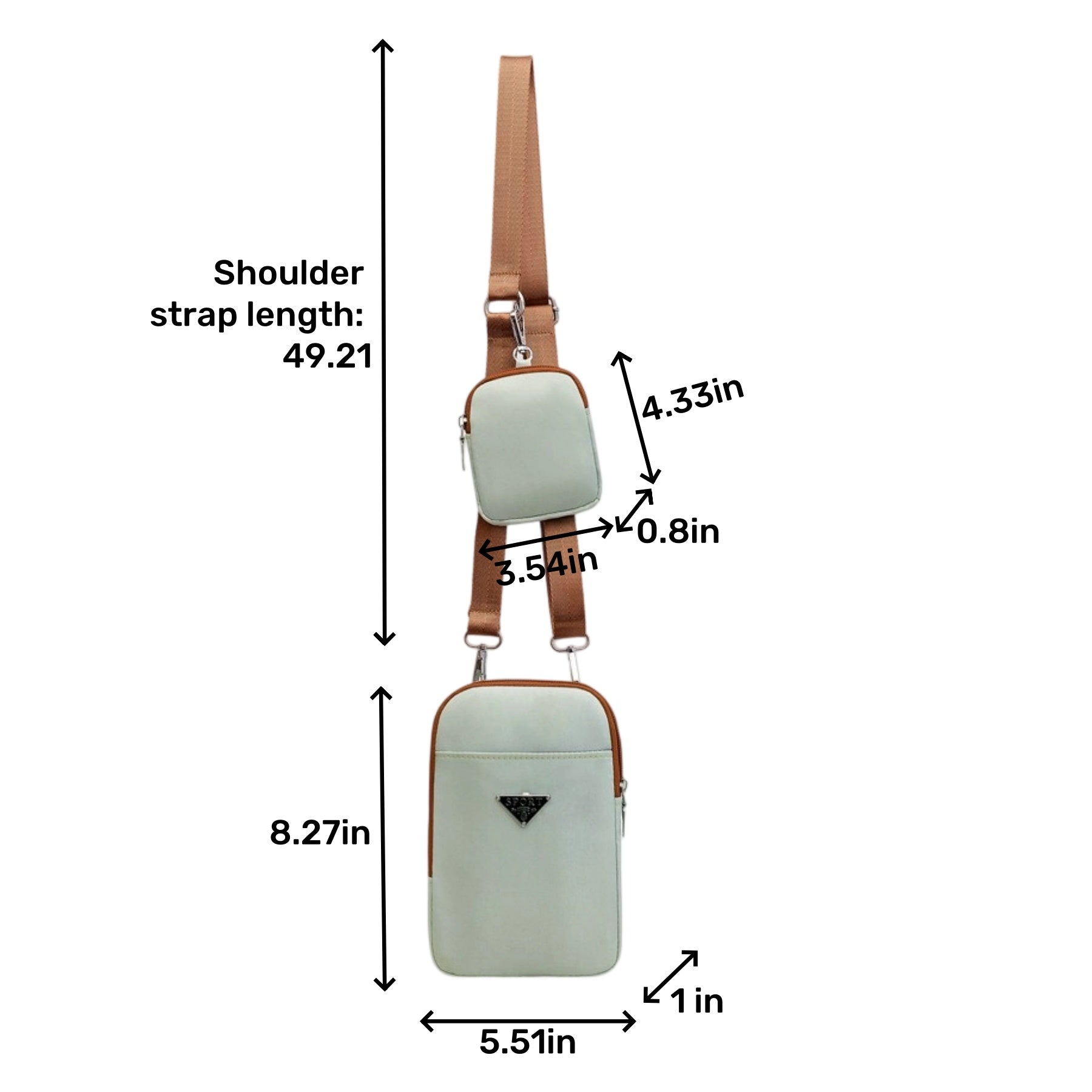 Nylon Multi-Functional Sling Waist Bag