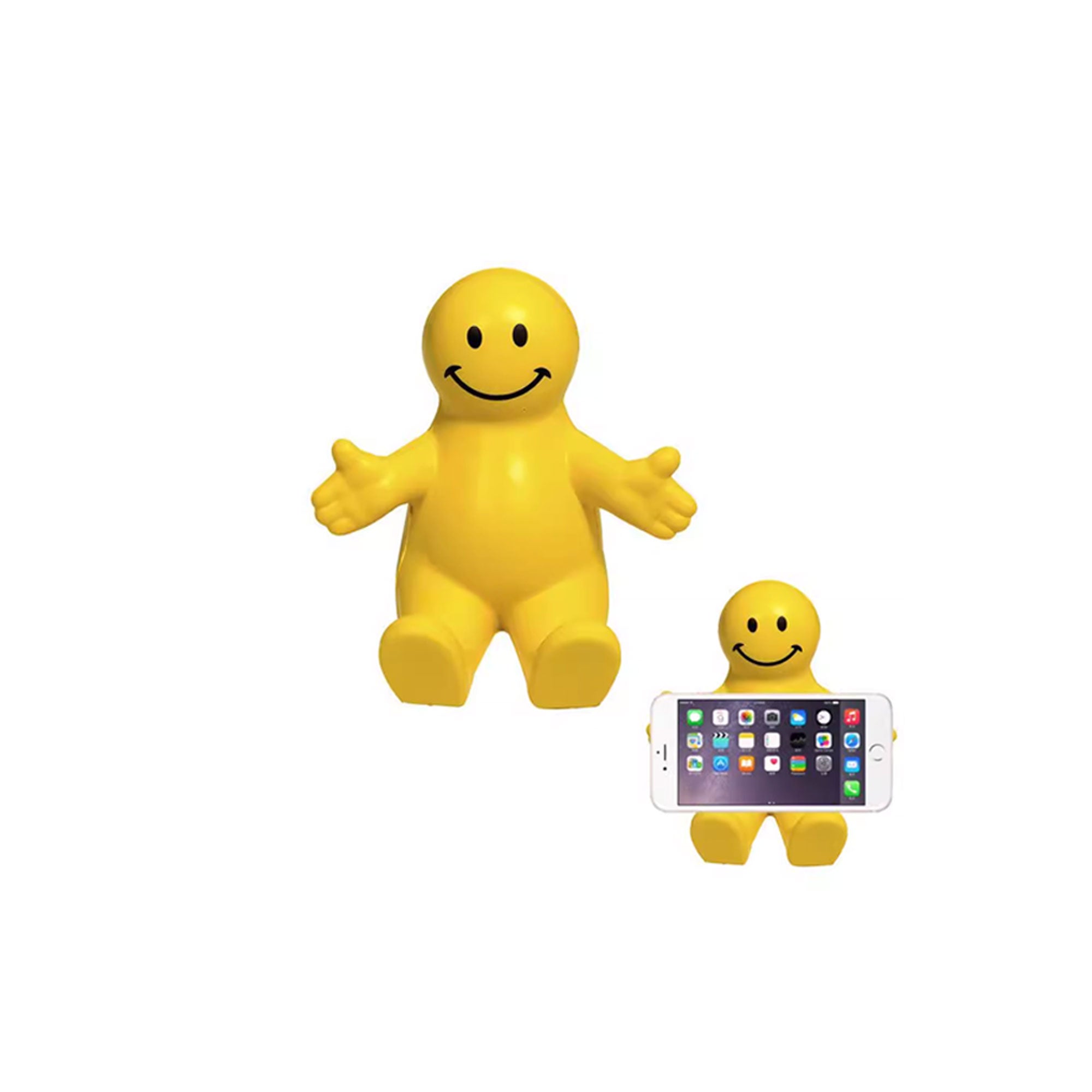 Squeezable Smile Phone Holder