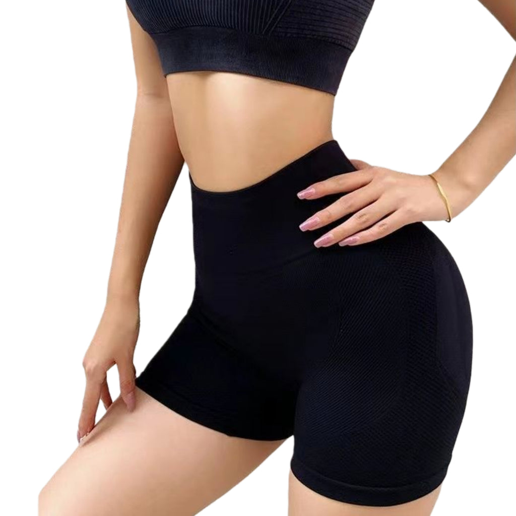 Women's High Waisted Push Up Athletic Shorts