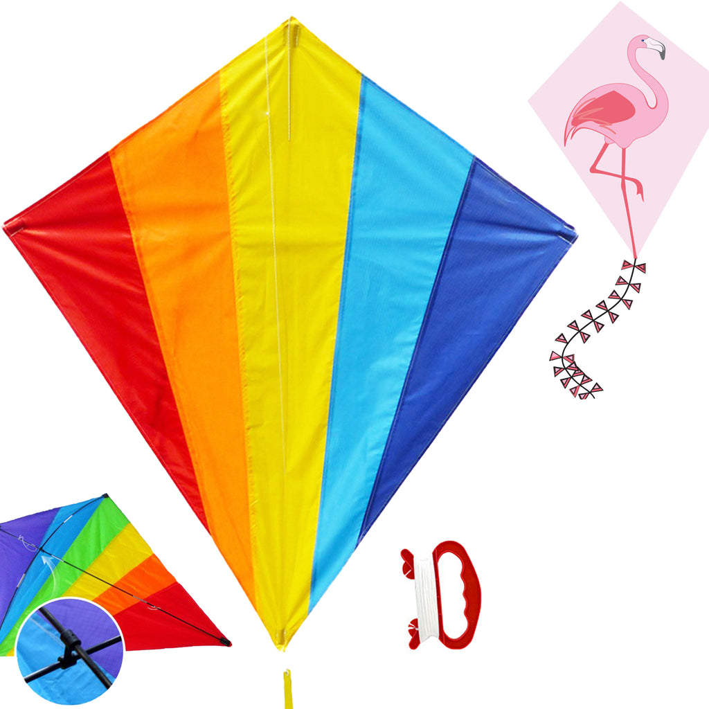 Diamond-Shaped Polyester Disassembling Kite