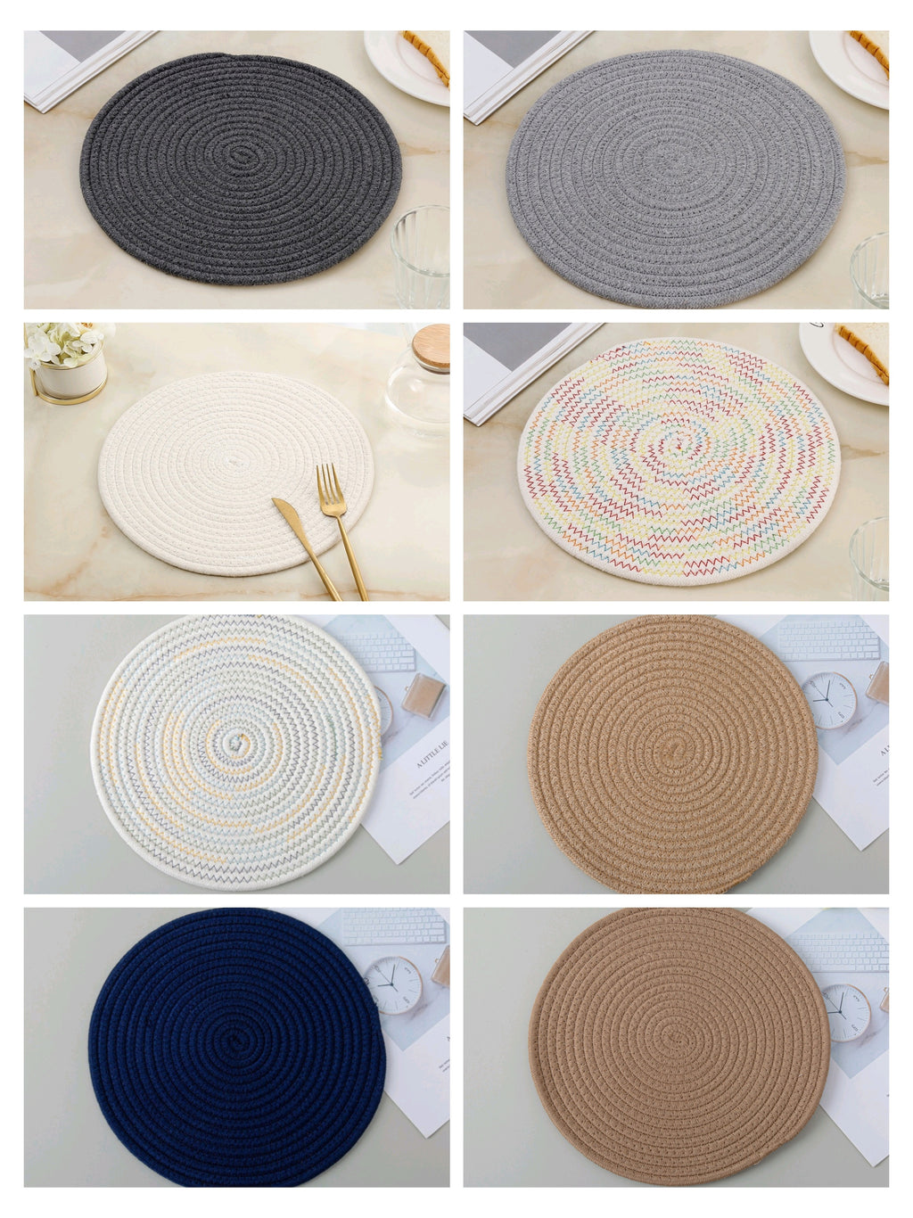 Handwoven Japanese Cotton Heatproof Placemat Coaster