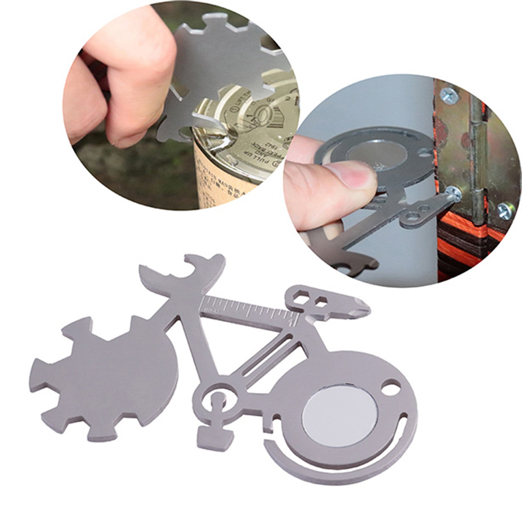 Bicycle Shape Mini Portable Bicycle Tool Card