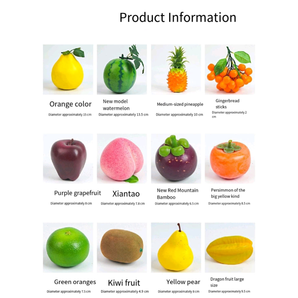 Realistic Artificial Fruits For Photography