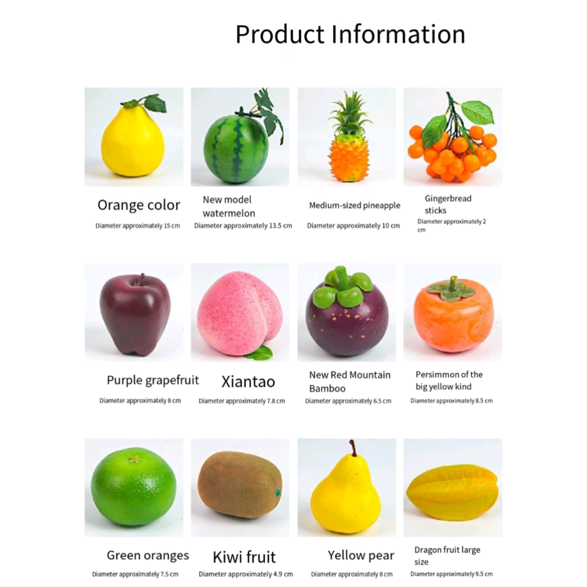 Realistic Artificial Fruits For Photography