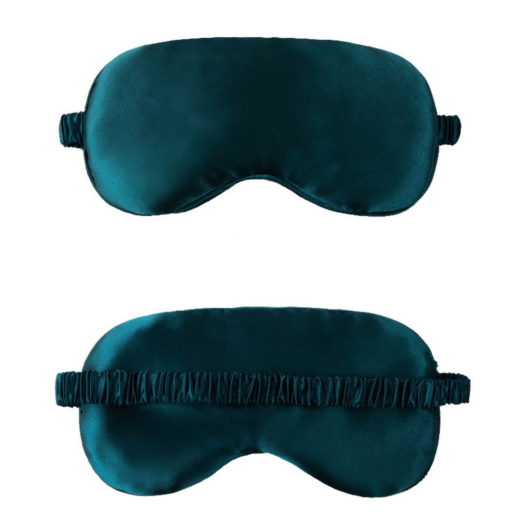 Portable Double-Sided Silk Solid Color Eye Mask