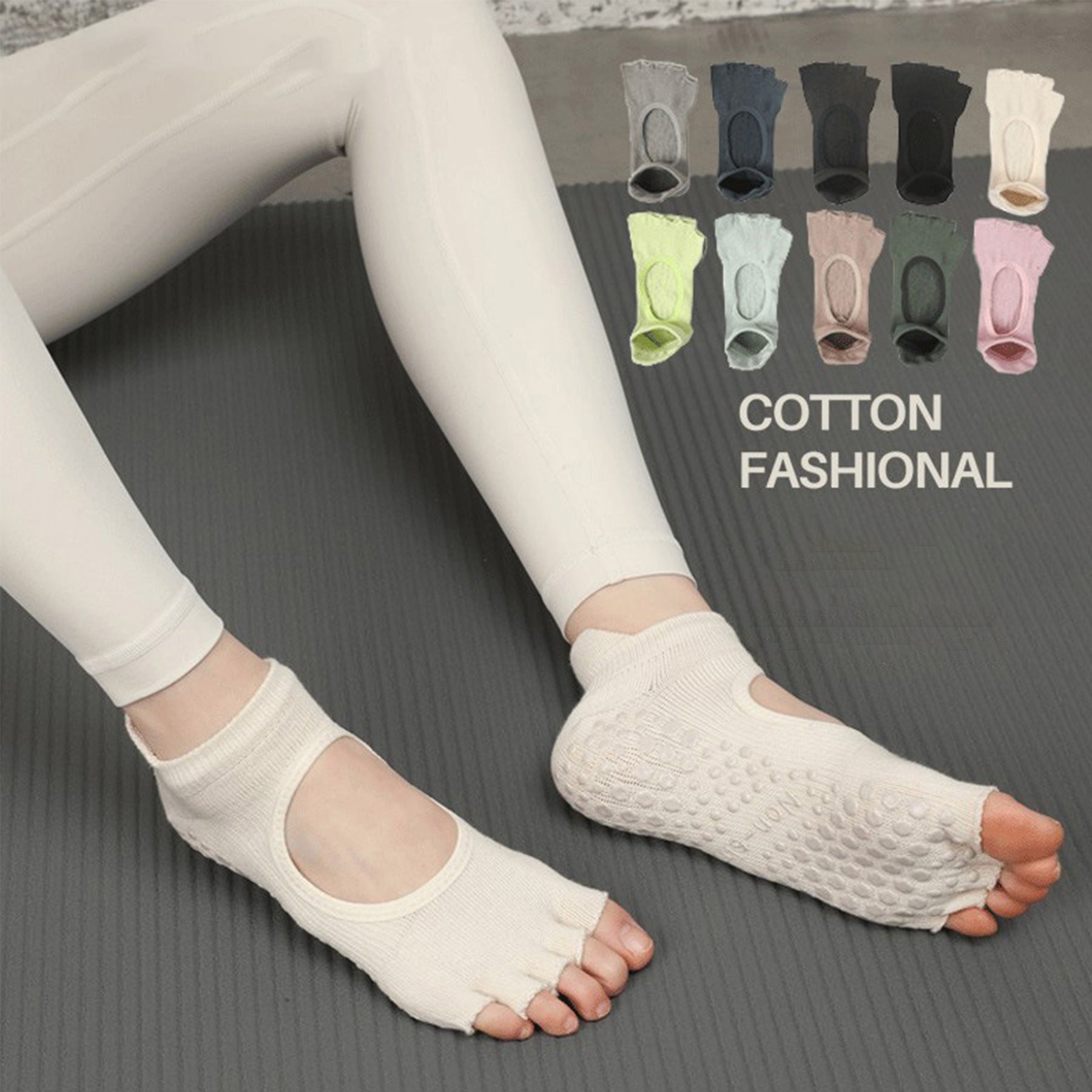 Unisex Non Slip Short Grip Socks With Cushion