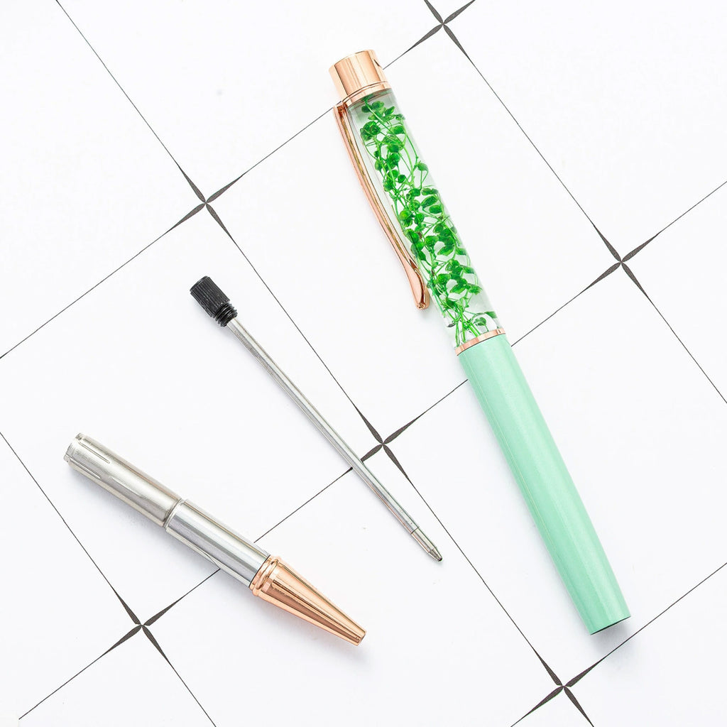 Fill The Oil With Dried Flower Ballpoint Pens