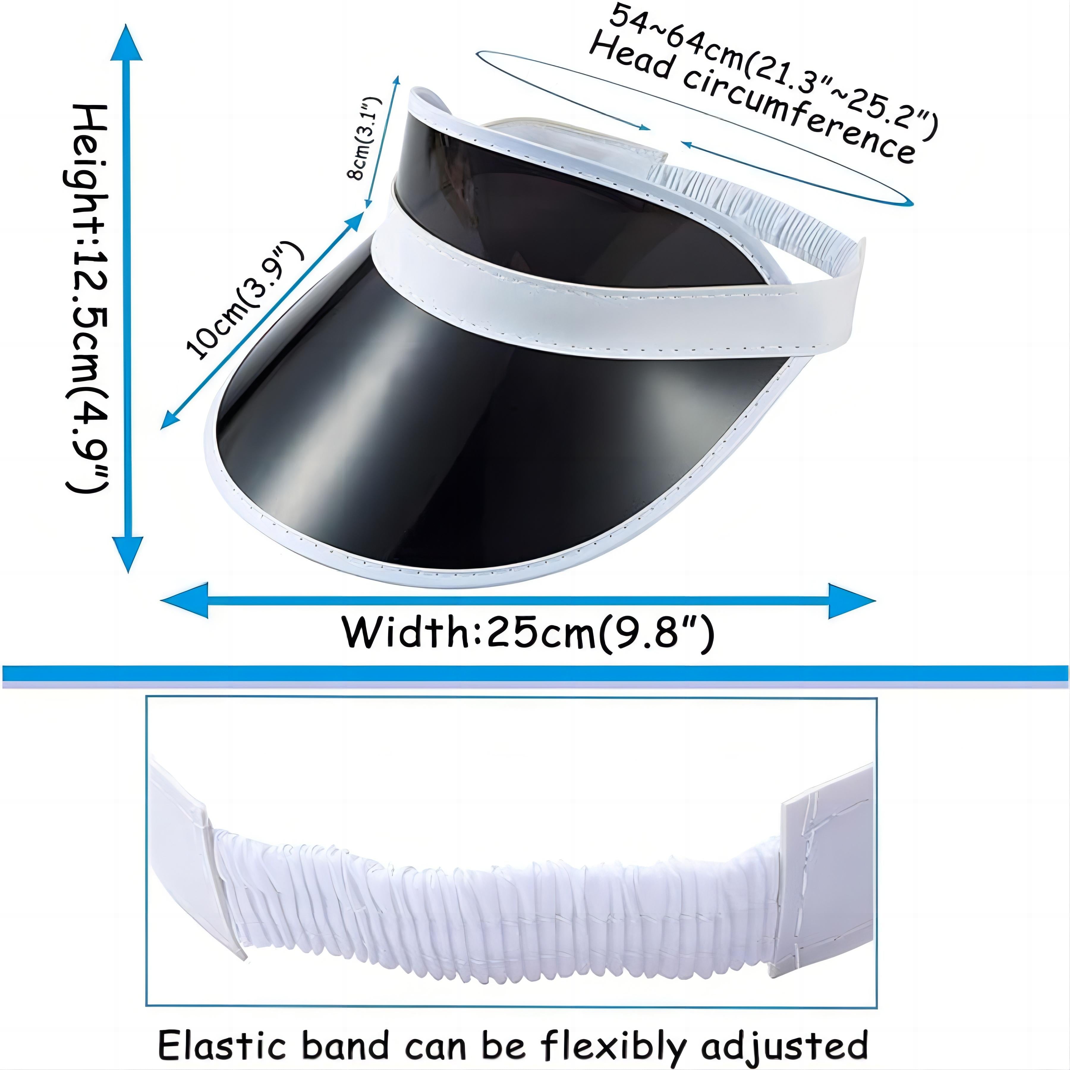 Plastic Clear Sun Visor UV Protection Hat