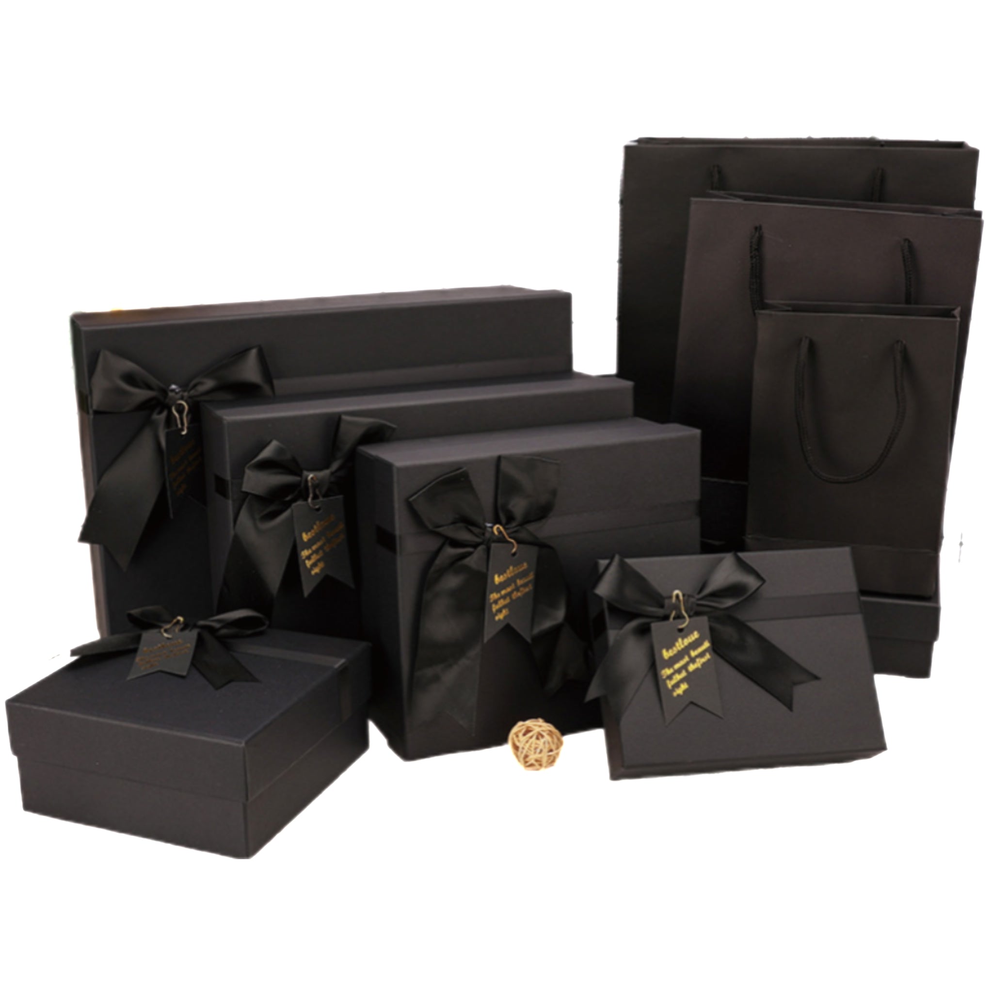 Black Gift Packaging Set