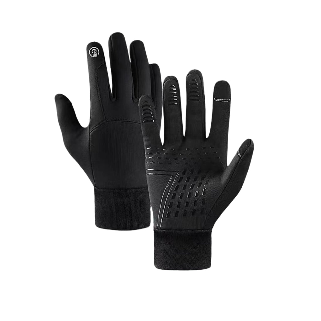 Unisex Fleece Lined Waterproof Non Slip Cycling Gloves