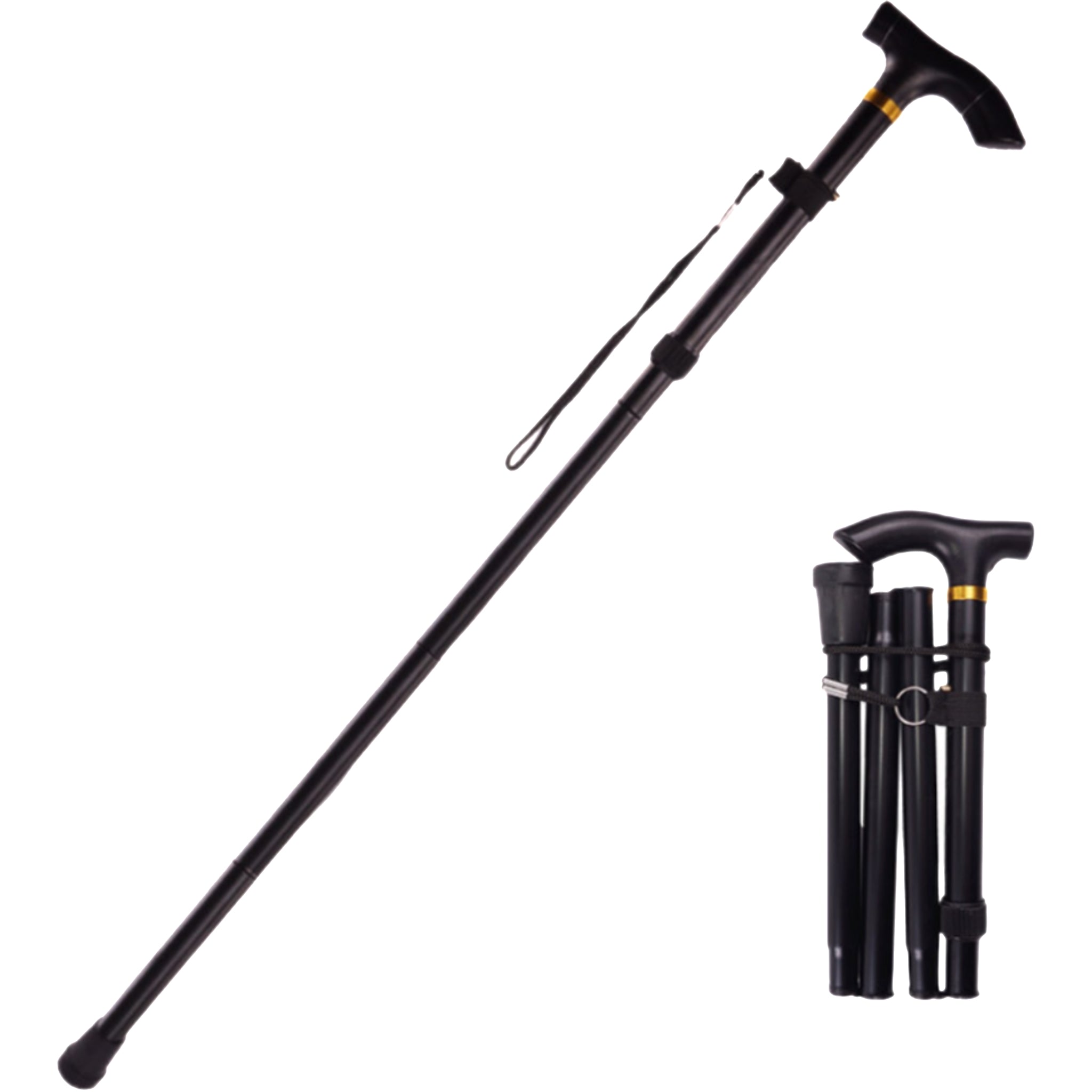 5-Section Telescopic And Foldable Hiking Poles