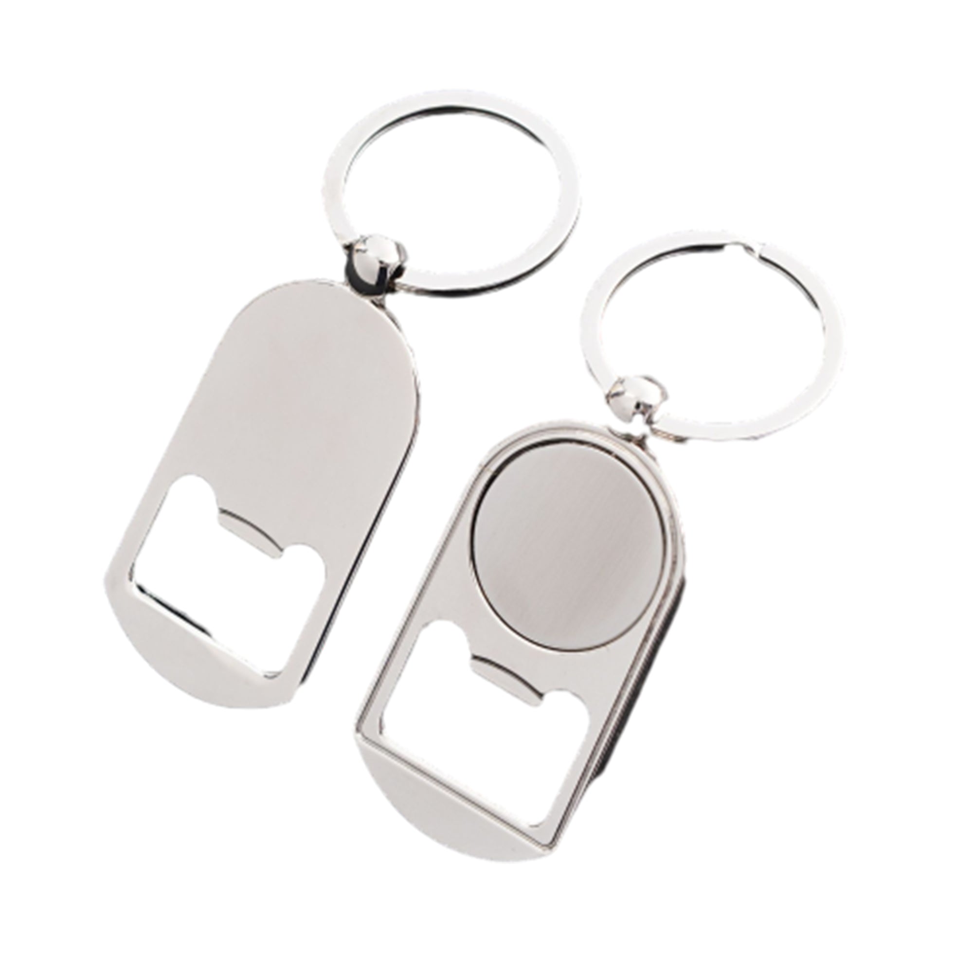 Metal Keychain w/ Bottel Opener Full Color Domed Logo