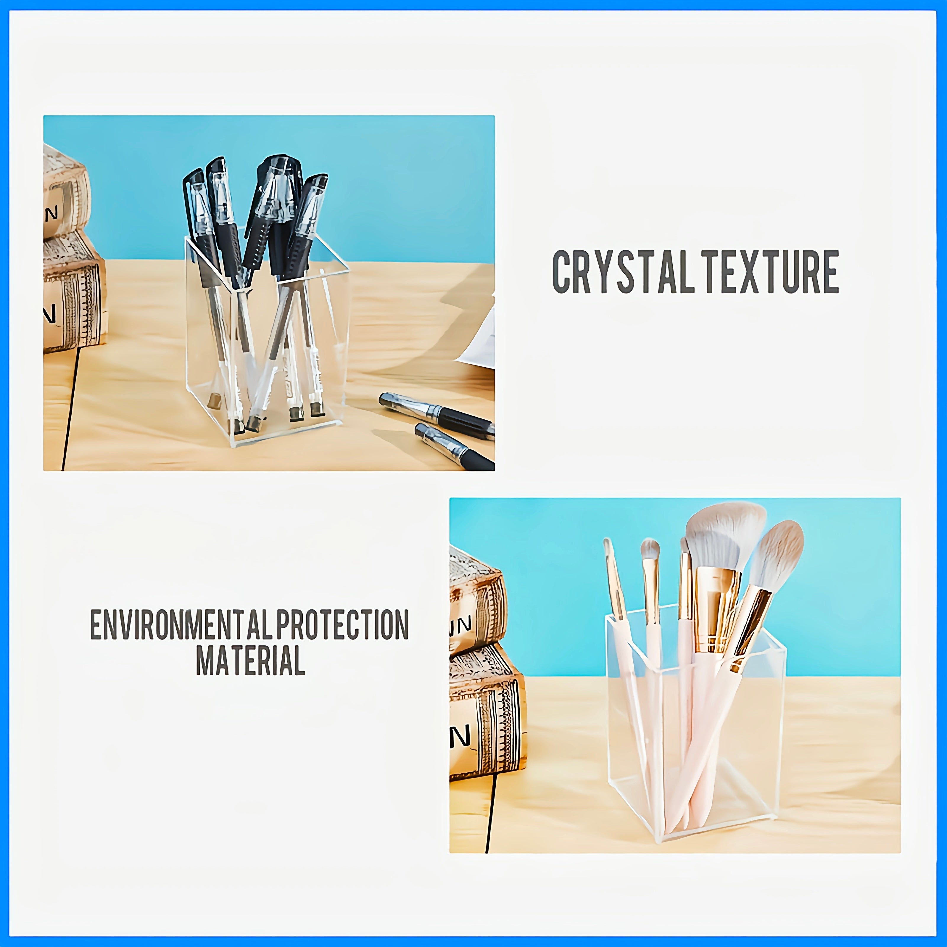 Clear Acrylic Pen Holder