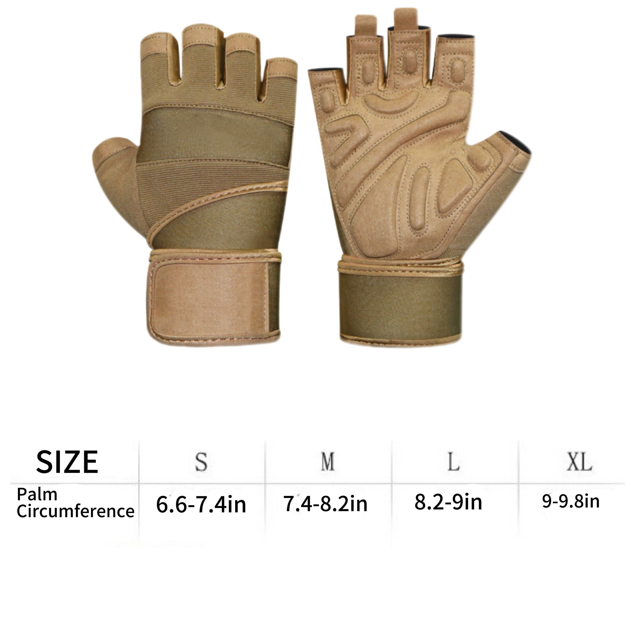 Sports Wristband Anti-Slip Half-Finger Gloves