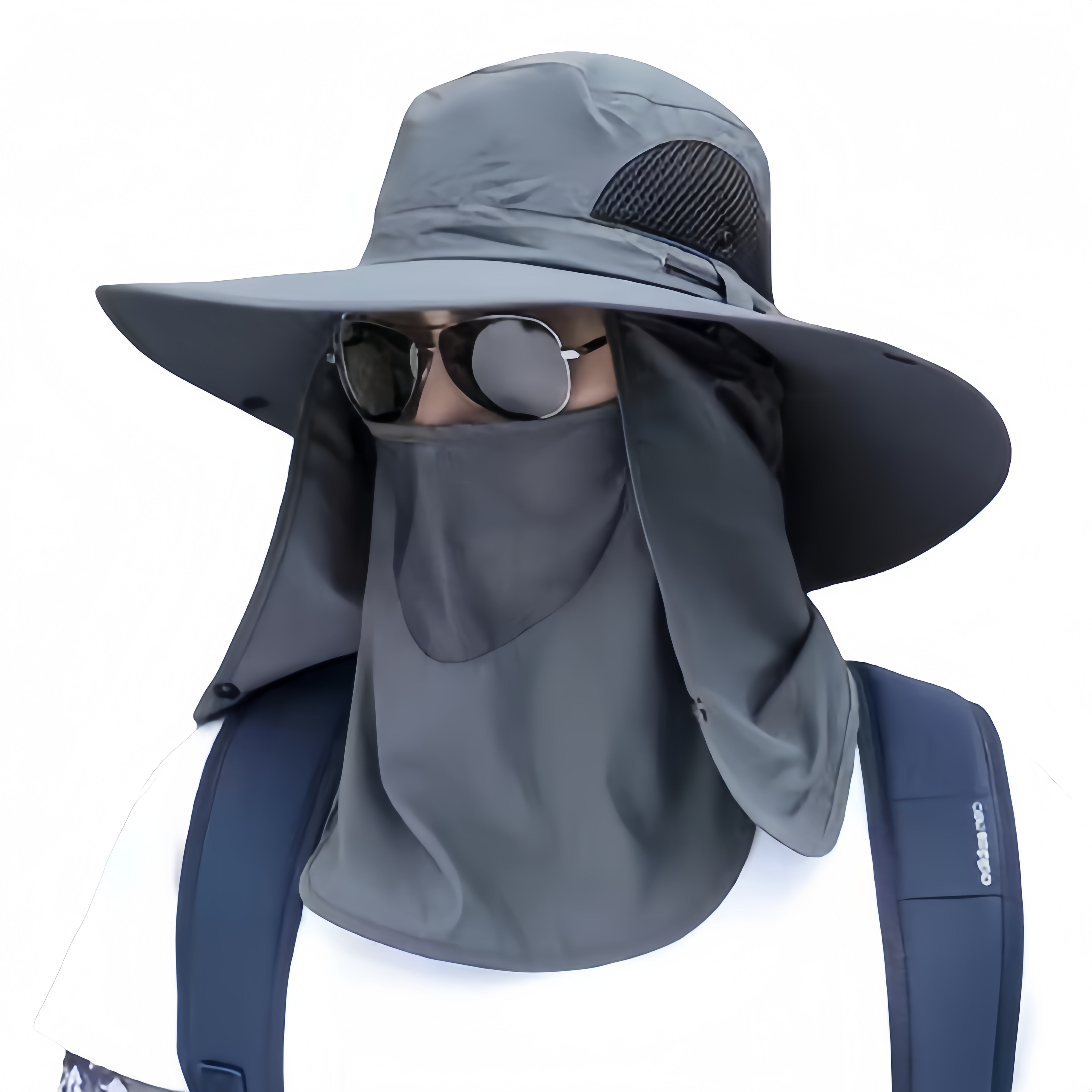 Bucket Hat With Attached Face Mask