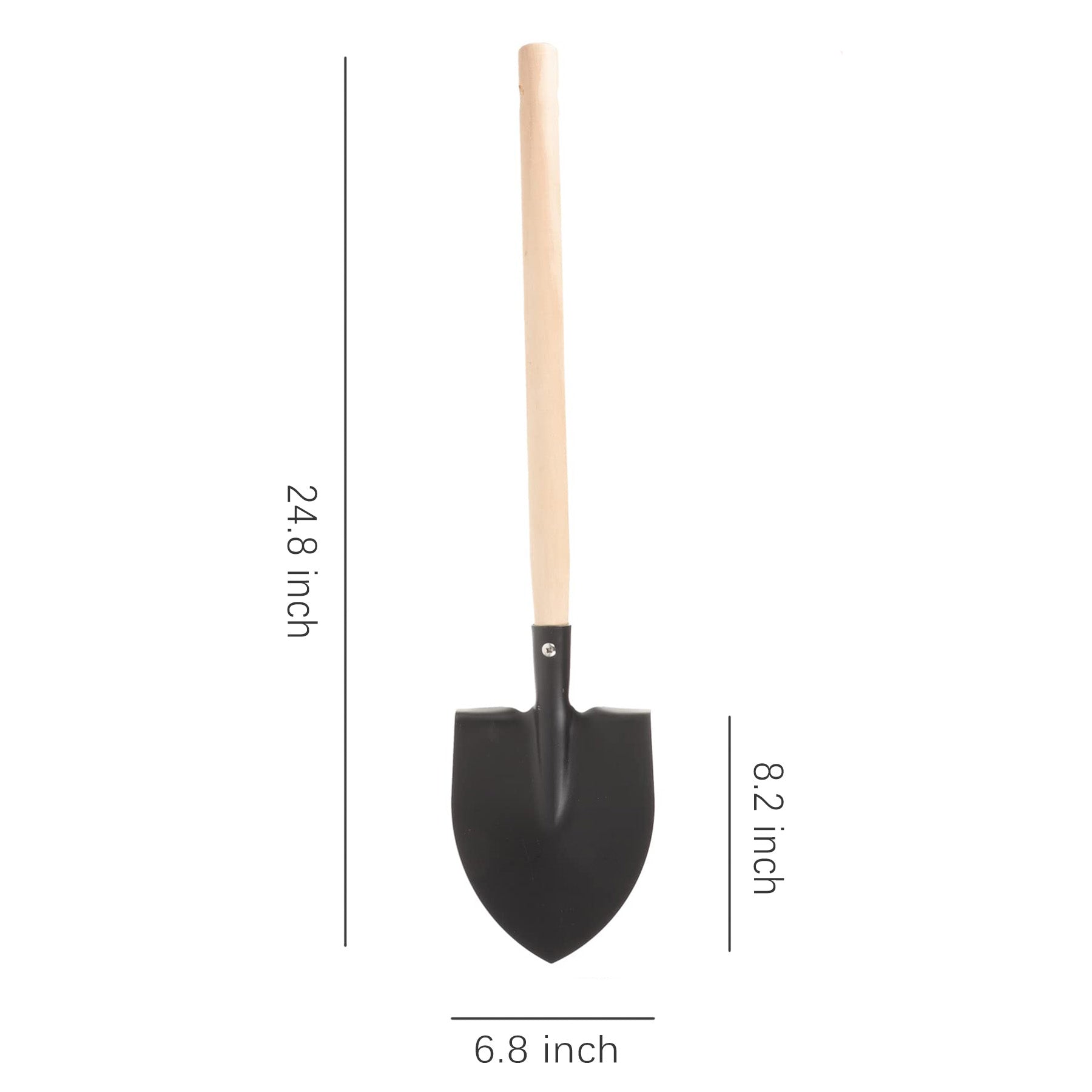 Wooden Handle Garden Shovel For Yard Farming Work