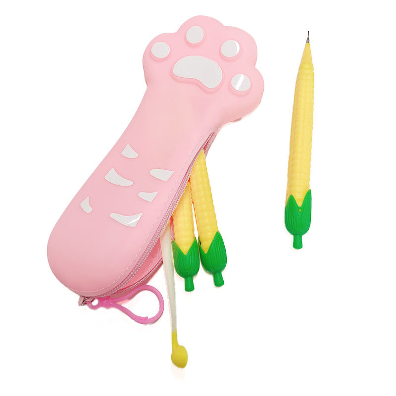 Silicone Cat Paw Pen Case