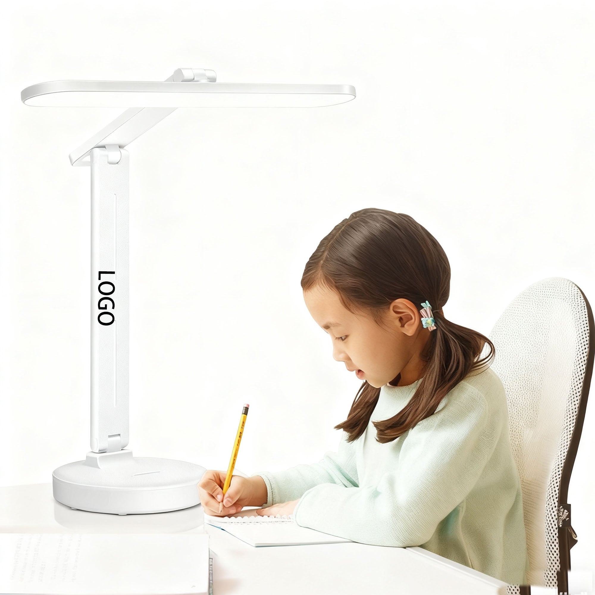 Foldable LED Desk Lamp with Pen Holder
