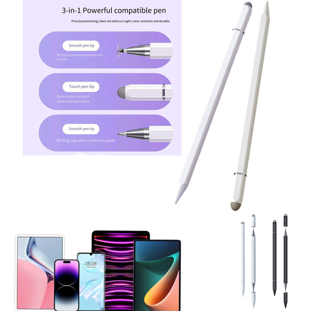 Three - in - One Electronic Screen Stylus