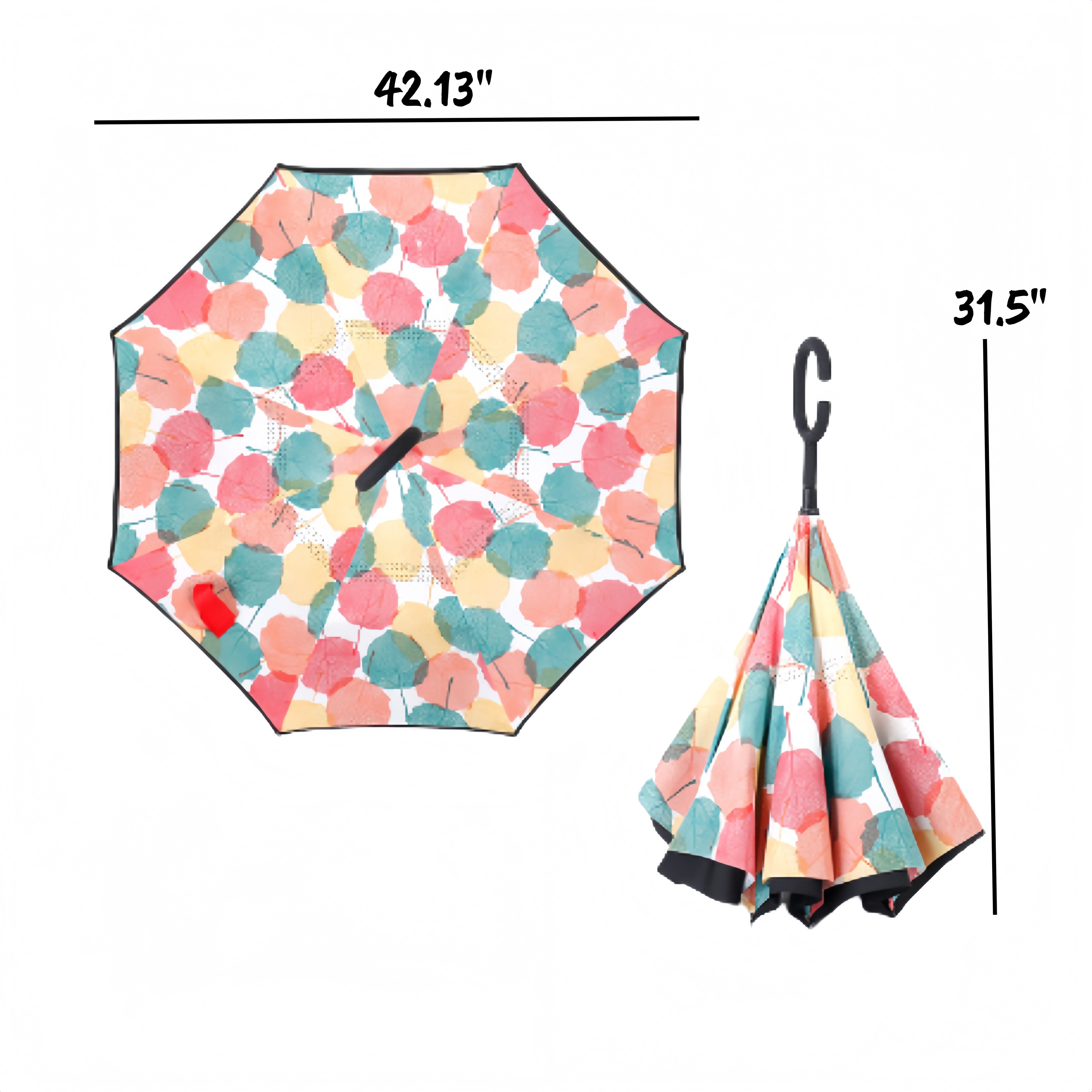 Pattern Inverted Reverse Umbrella