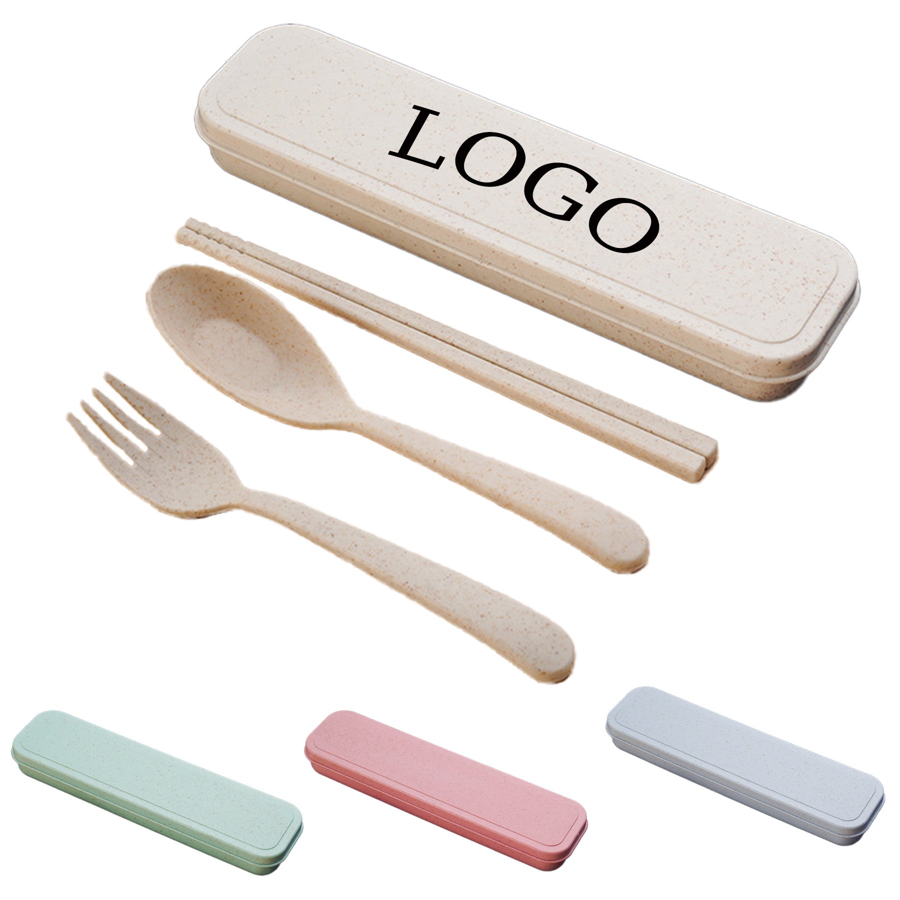 Wheat Straw Forks, Spoons and Chopsticks Plastic Cutlery