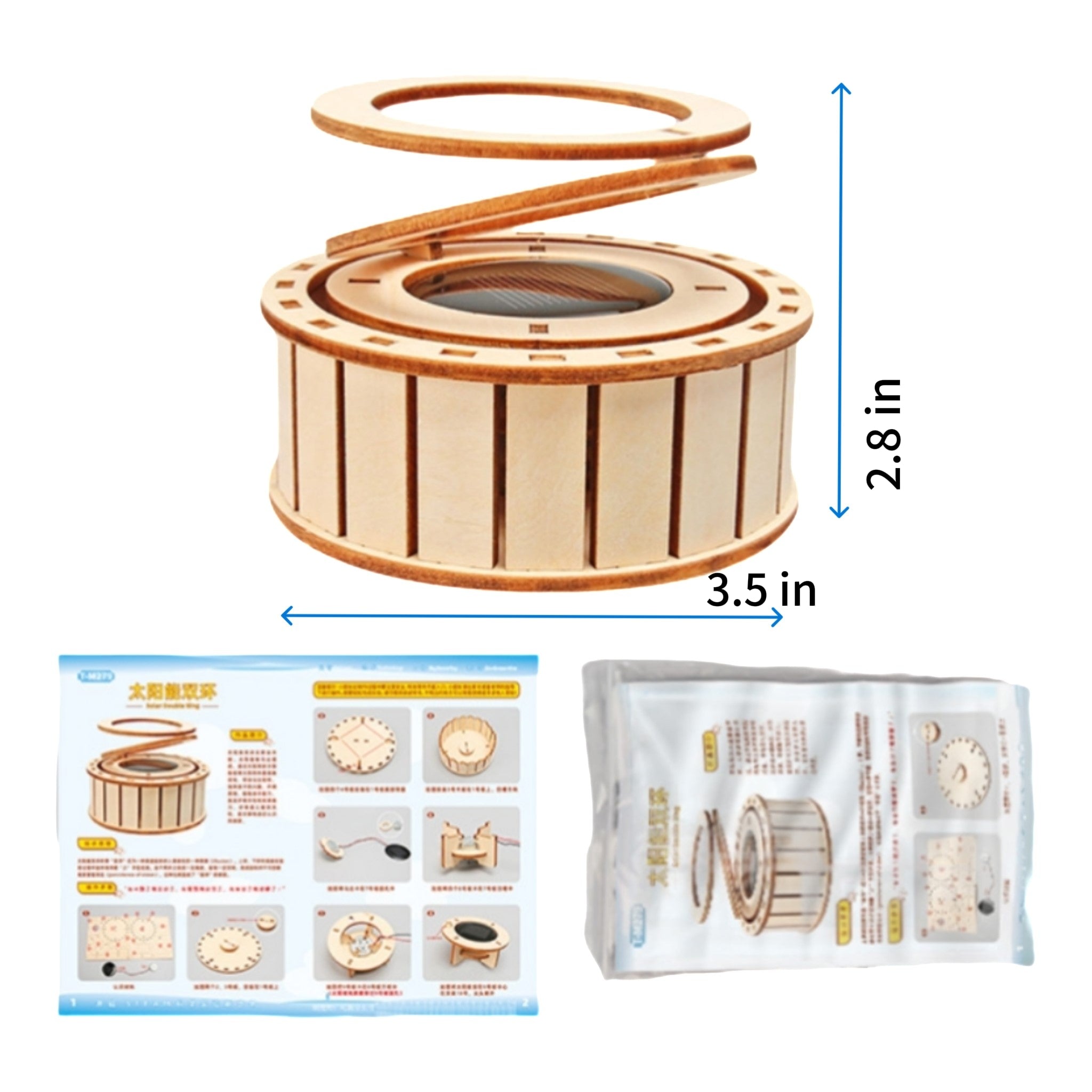 Diy Solar Powered Double Ring Model