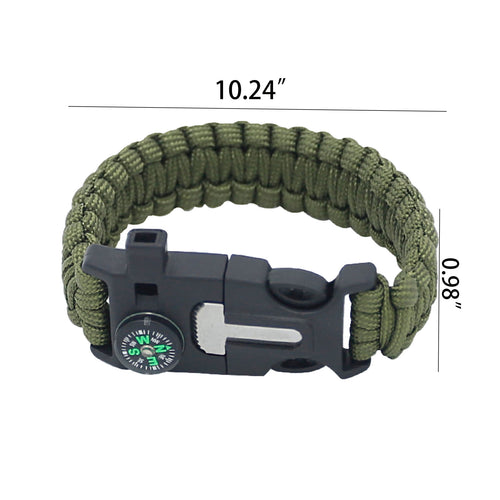 Camping Survival Braided Bracelet