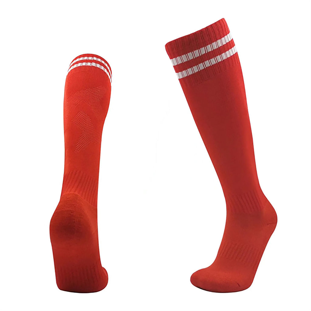 Sports Football Athletic High Tube Striped Socks