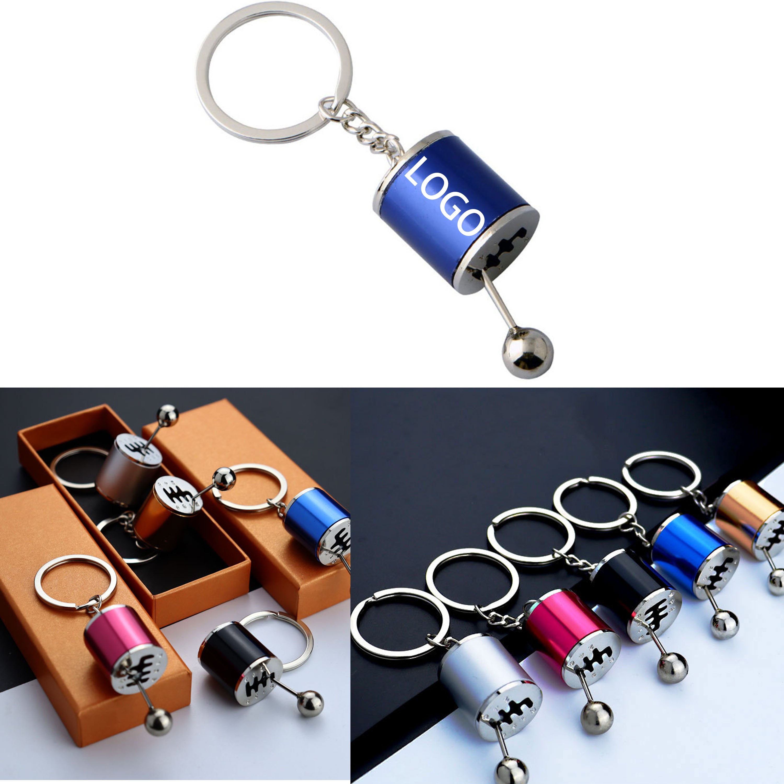 Customizable Metal Car Shift Key Chains