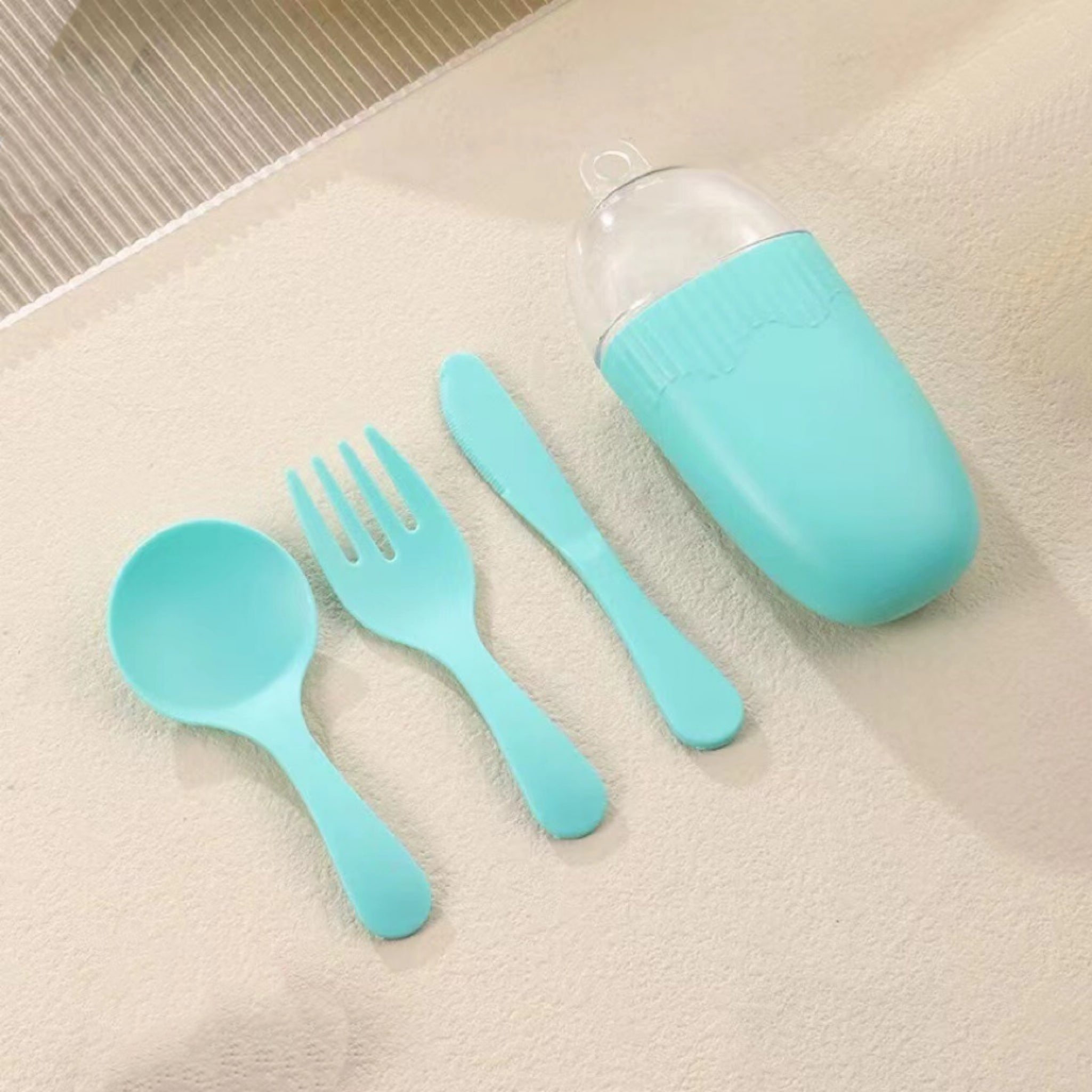 Kids’ Portable Plastic Cutlery Set