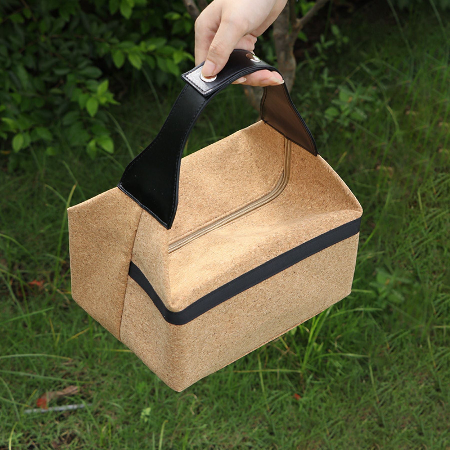 Wood Grain Outdoor Picnic Tote