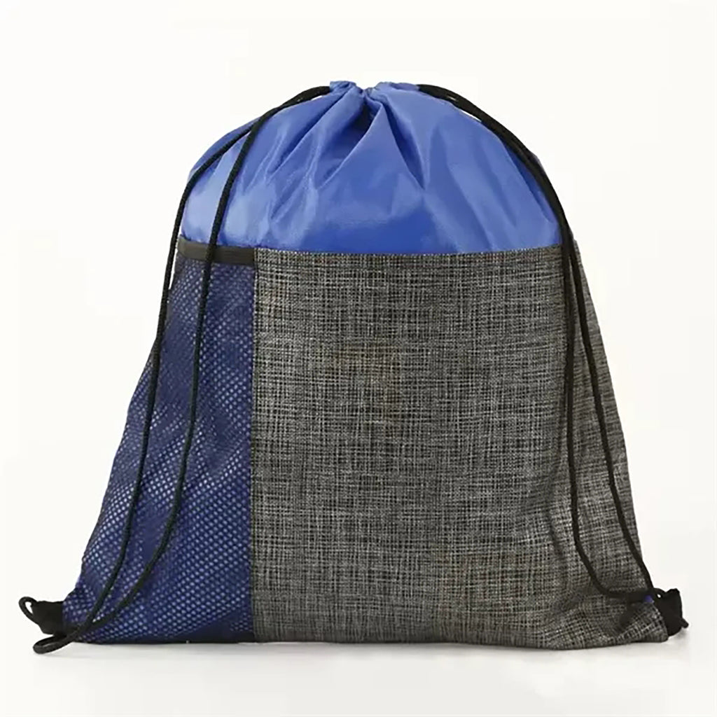 Etched Pocket Drawstring Backpack
