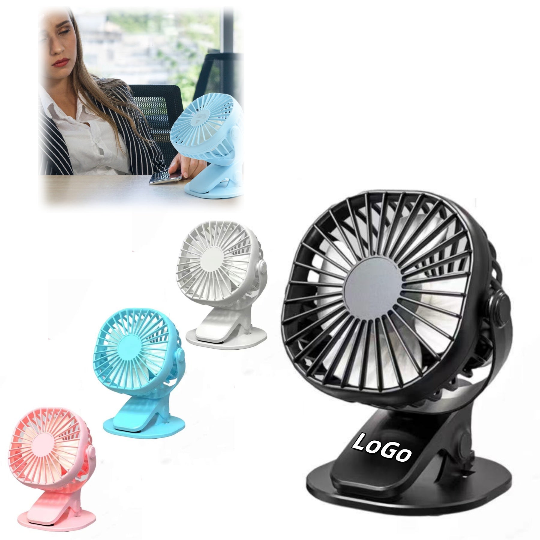 Clip-on Desk Fan