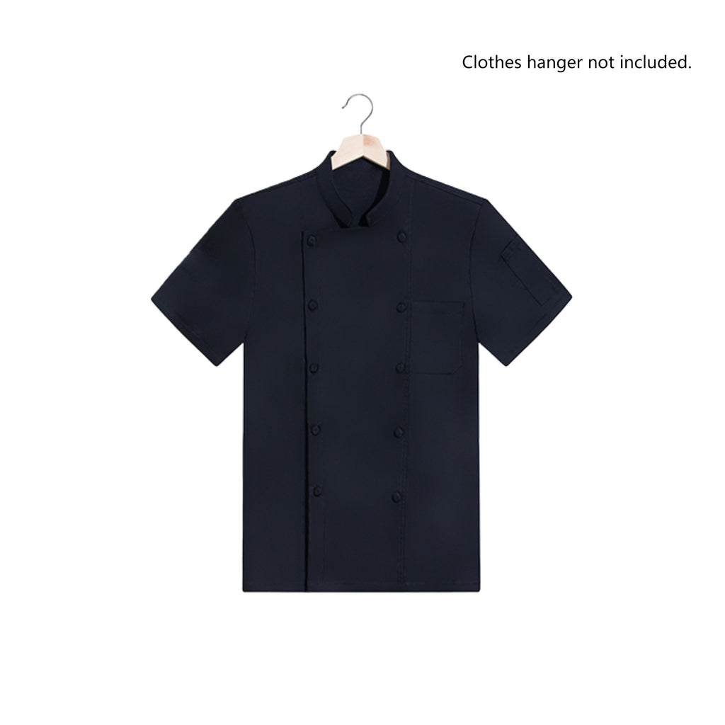 Unisex Chef Coat Short Sleeve For Restaurant