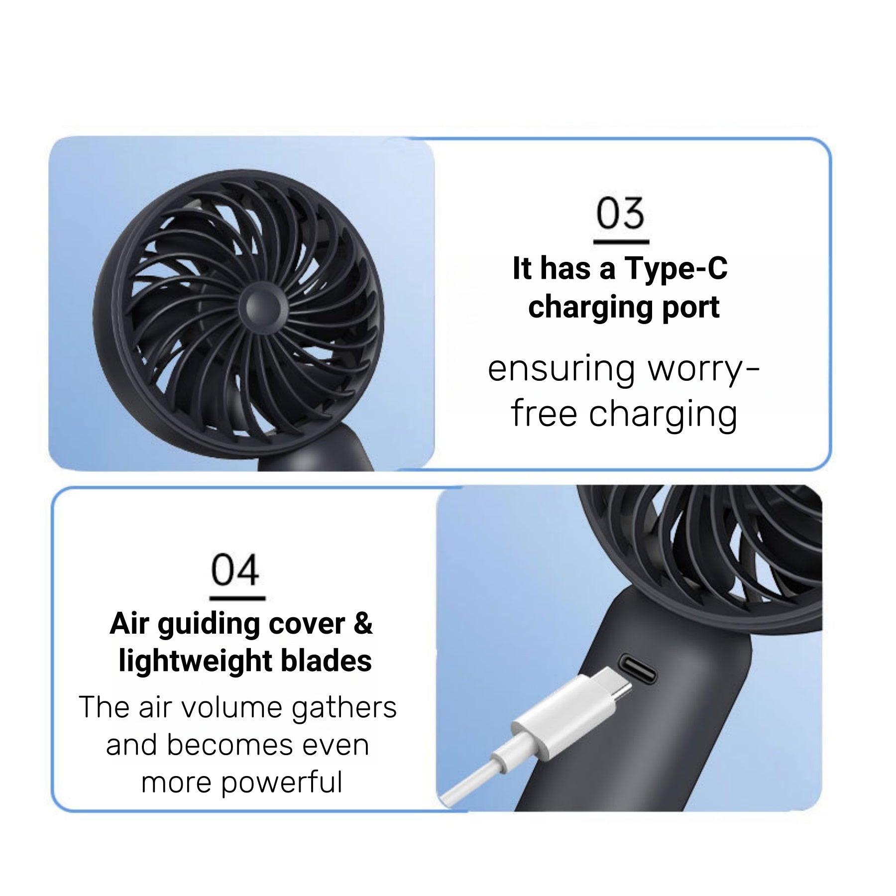 Powerful Handheld Fan