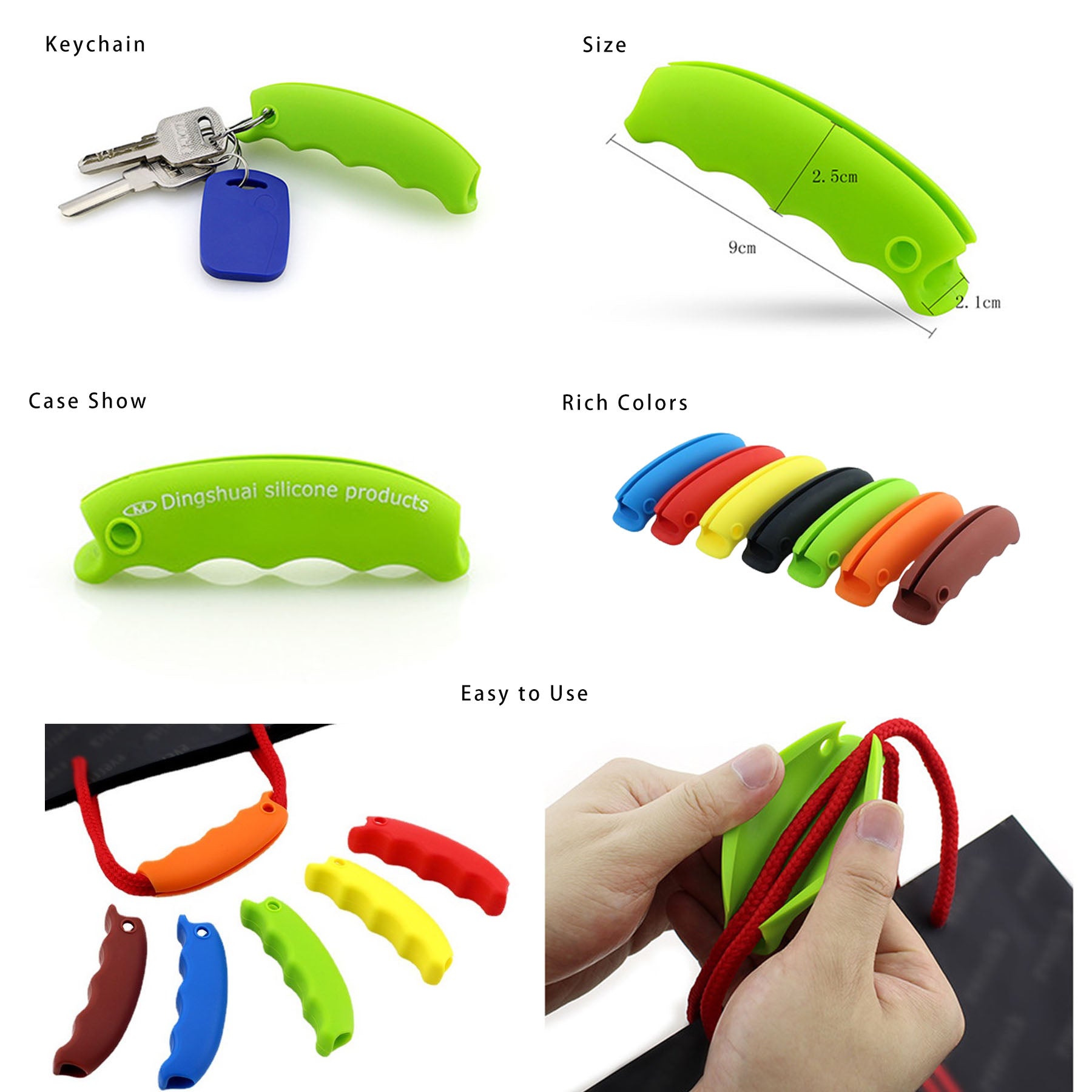 Labor-Saving Silicone Shopping Bag Carrier