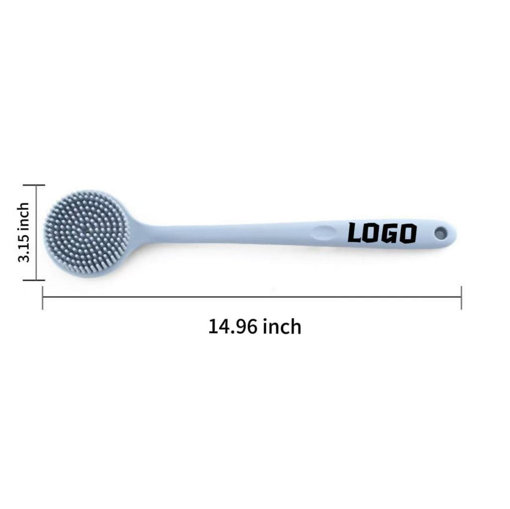 Long-Handled Silicone Shower Brush