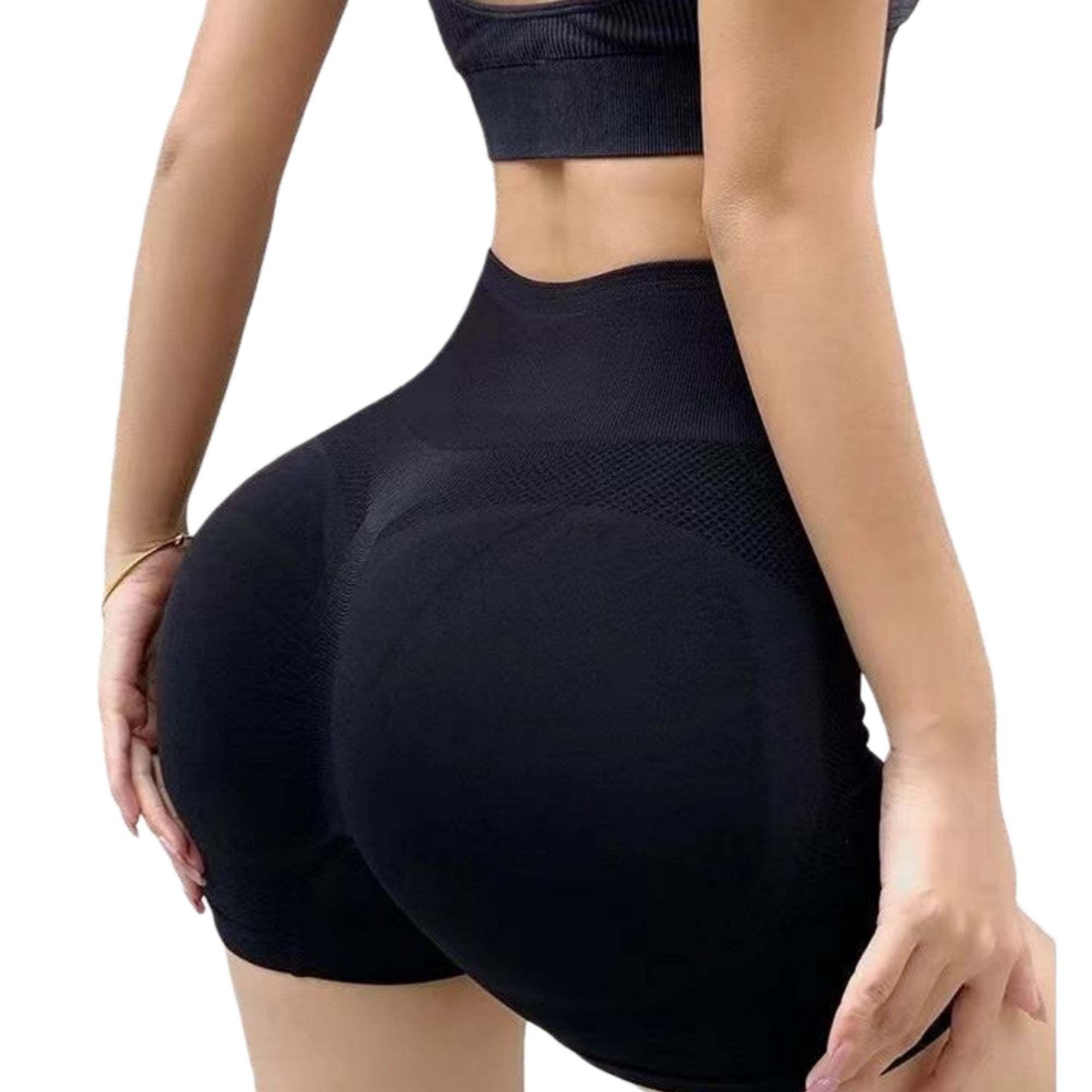 Women's High Waisted Push Up Athletic Shorts