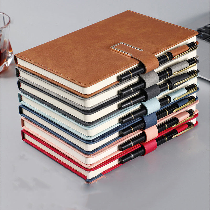 PU Leather Journal Notebook with Magnetic Closure