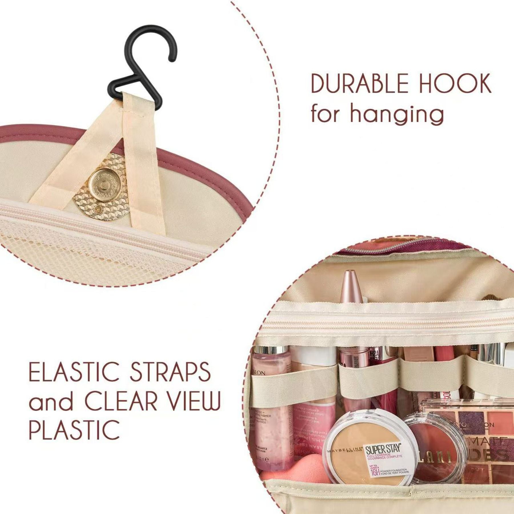 Portable Foldable Makeup Bag