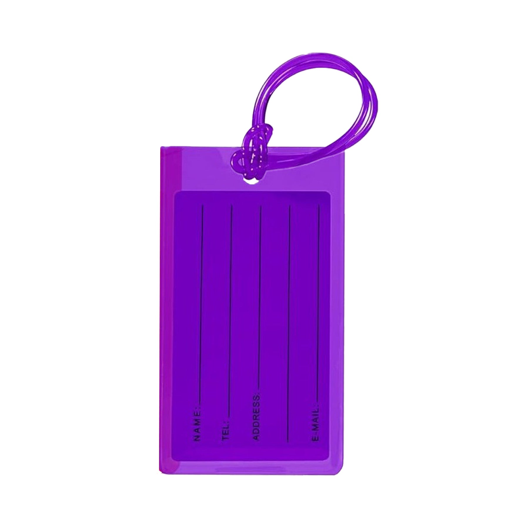 Colored Plastic PVC Luggage Tag
