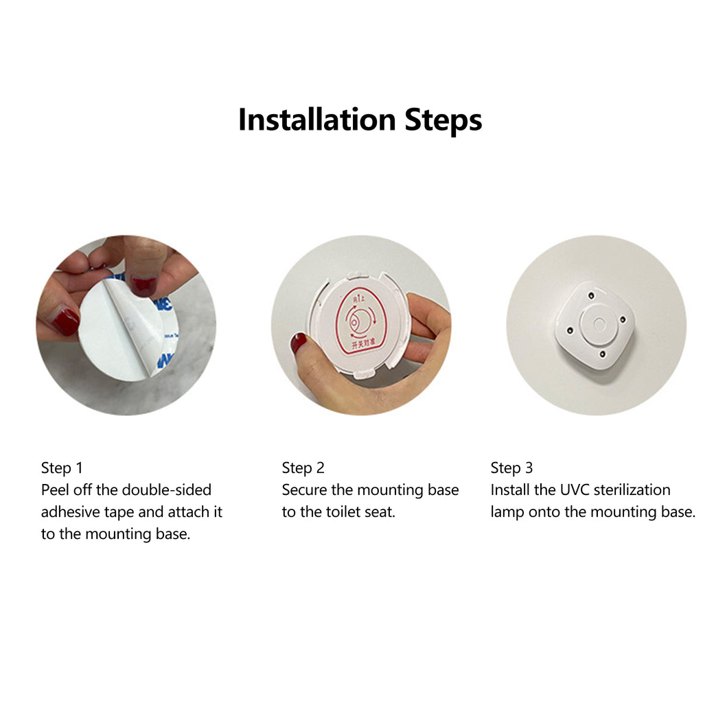 Smart Toilet Lid Cleaner Uv Lights For Bathroom Cleanliness
